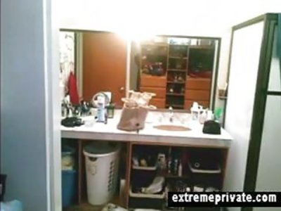 My sexy mom caught my spycam in bathroom